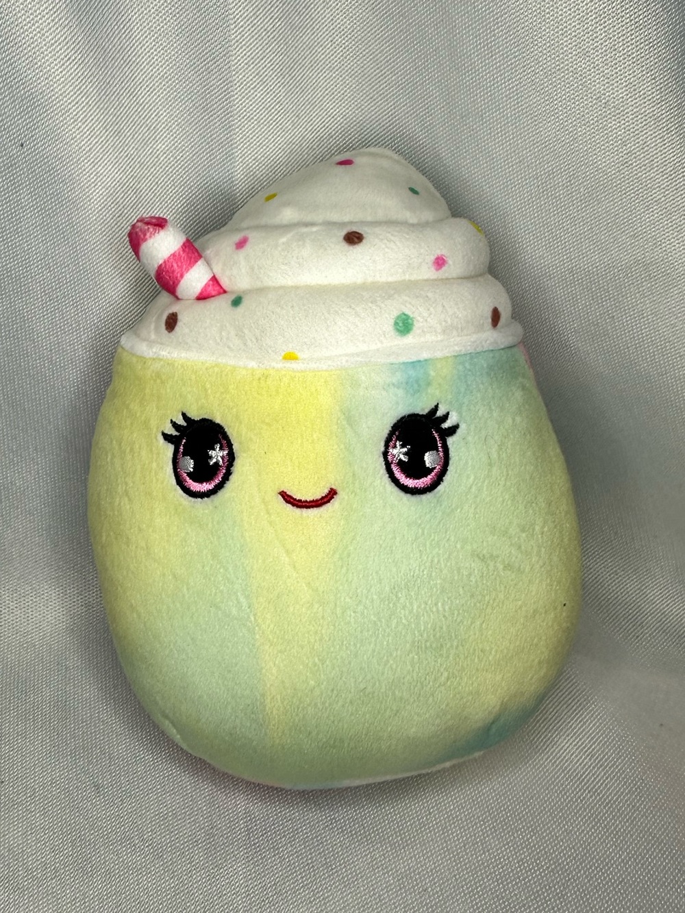 Squishmallows pastel rainbow plush - yellow,‎ blue, pink
